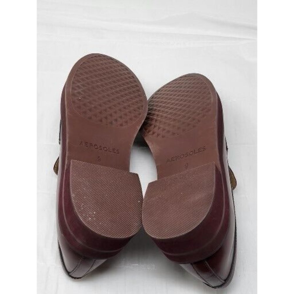 AEROSOLES Burgundy Loafers - Picture 7 of 8